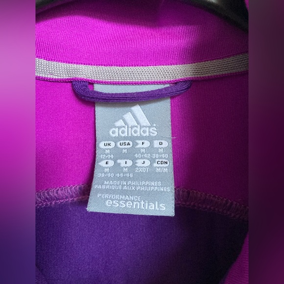 Pink/Purple Women’s Adidas Climate Full Zip Up - Picture 5 of 6